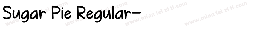 Sugar Pie Regular字体转换